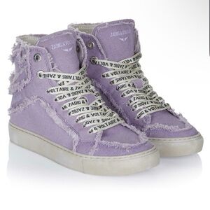 Zadig & Voltaire Purple High-Top Sneakers